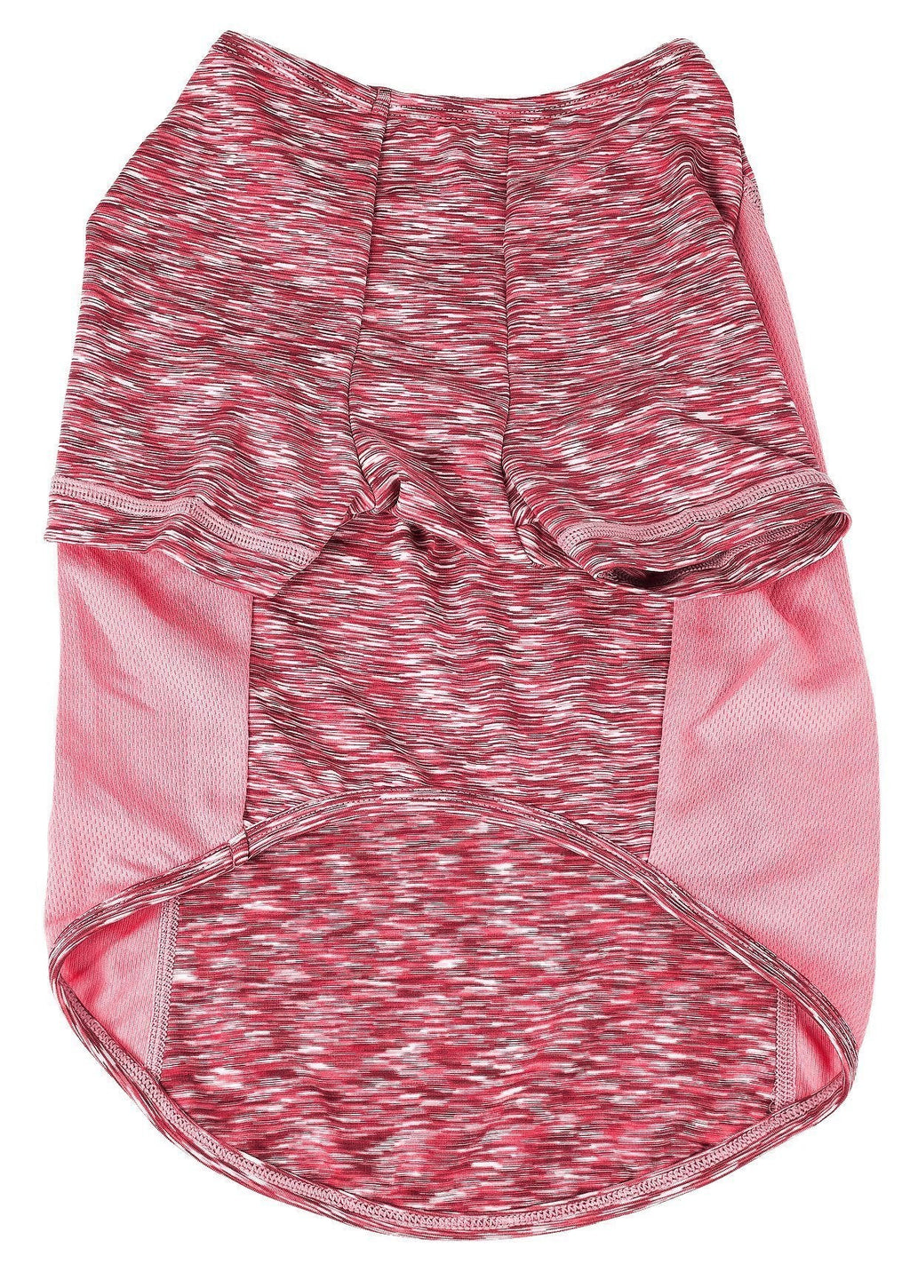 Pet Life® Active 'Warf Speed' Heathered Ultra-Stretch Yoga Fitness Dog T-Shirt