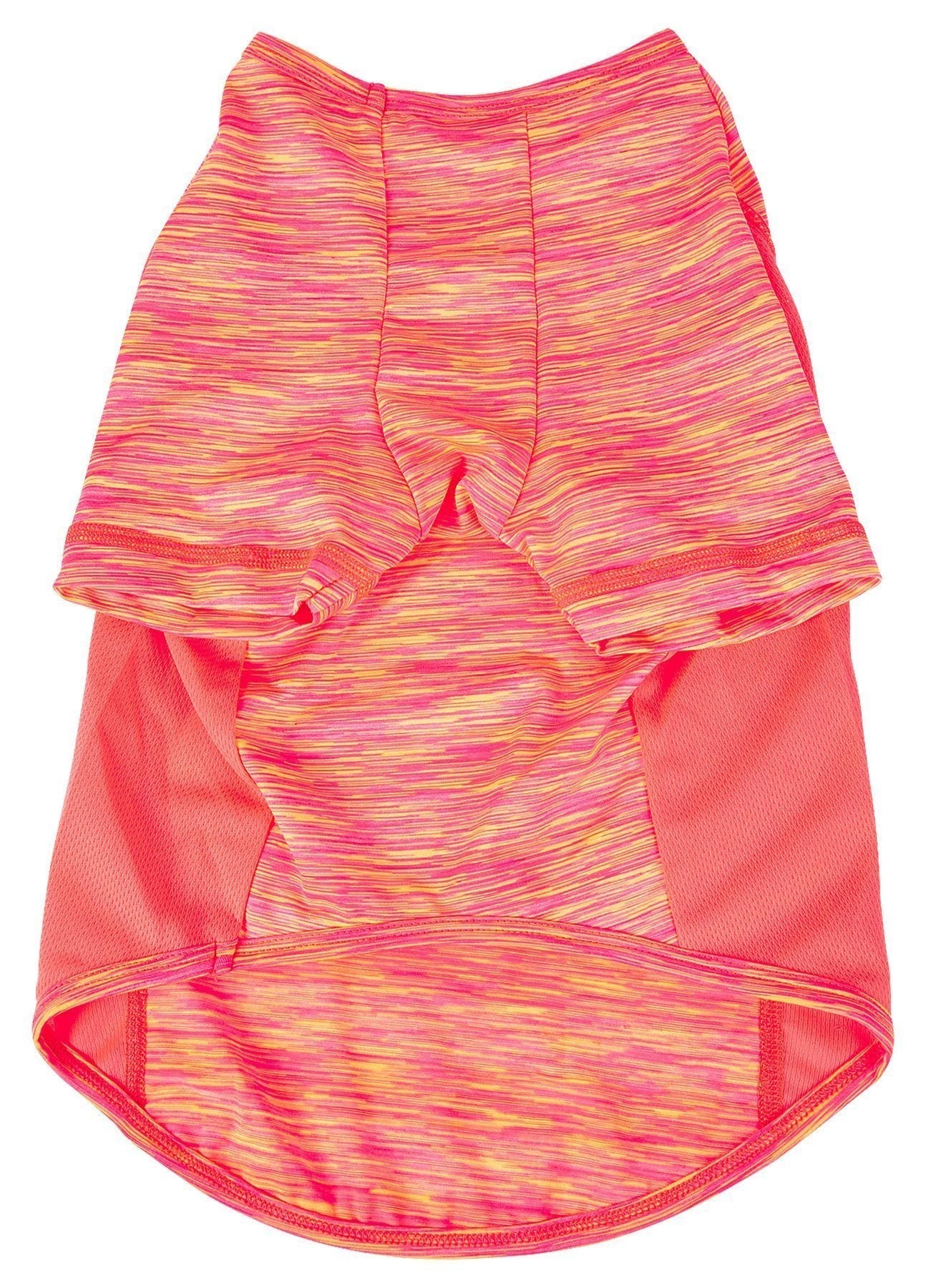 Pet Life® Active 'Warf Speed' Heathered Ultra-Stretch Yoga Fitness Dog T-Shirt