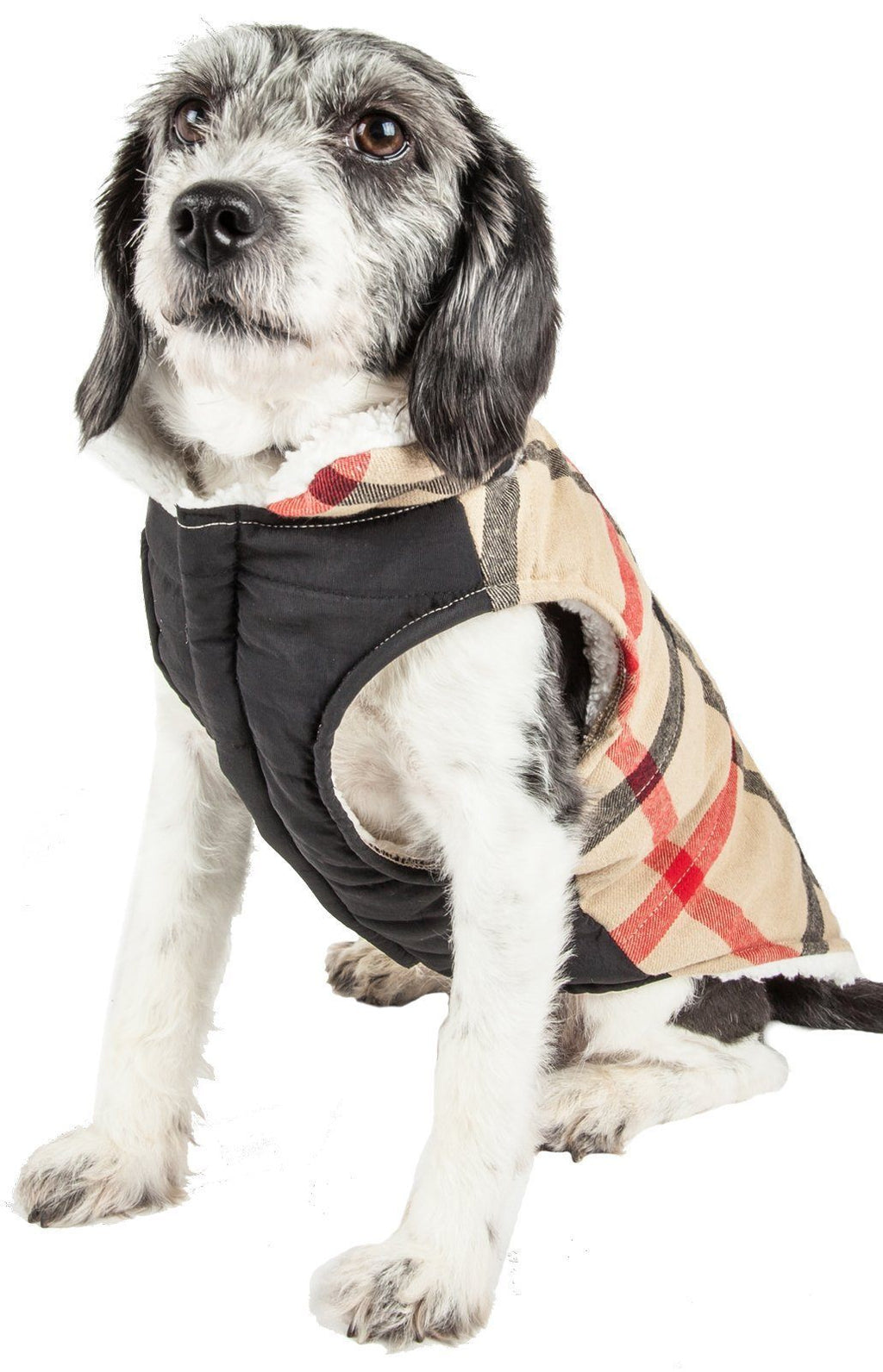 Pet Life®  'Allegiance' Classical Insulated Plaid Fashion Dog Jacket