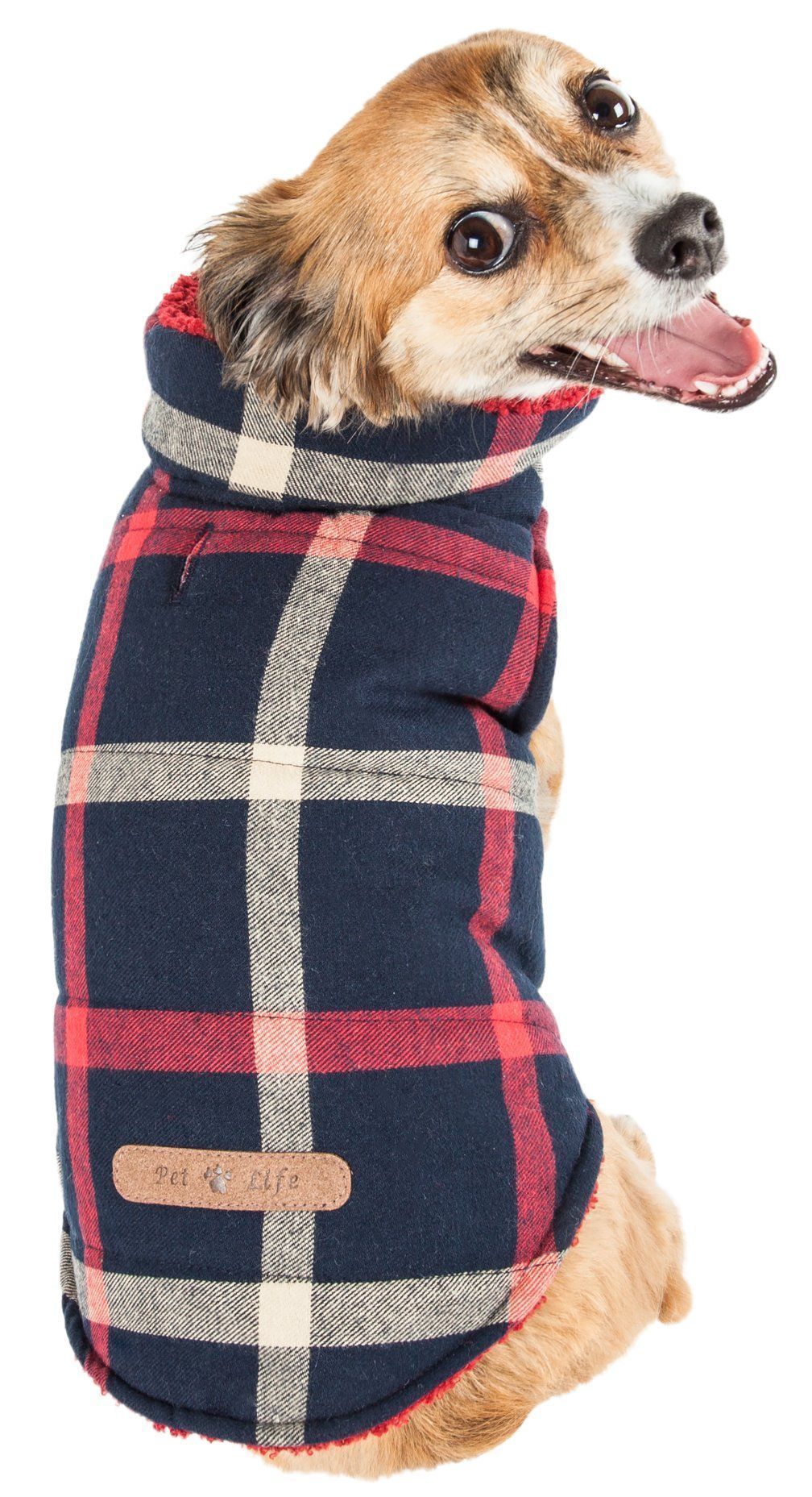 Pet Life®  'Allegiance' Classical Insulated Plaid Fashion Dog Jacket