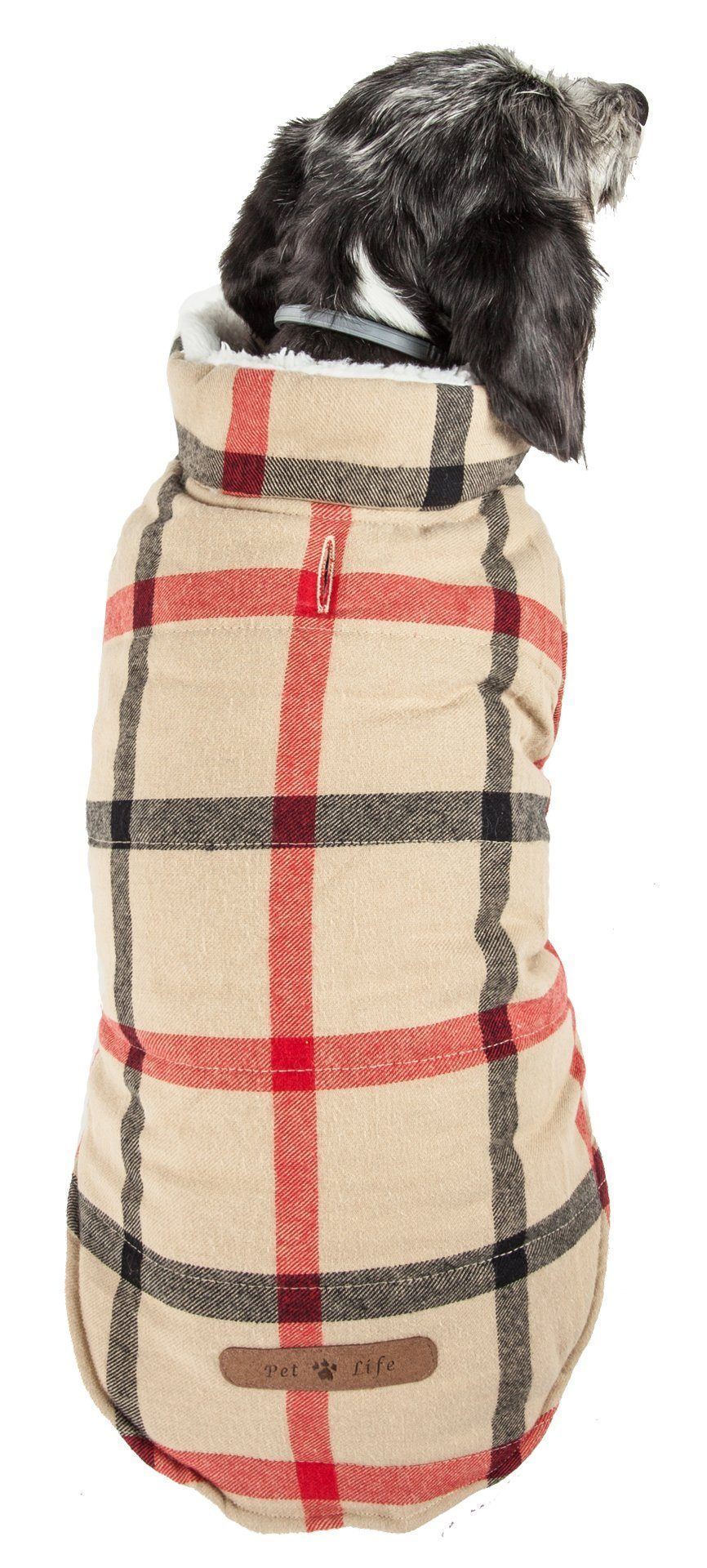 Pet Life®  'Allegiance' Classical Insulated Plaid Fashion Dog Jacket