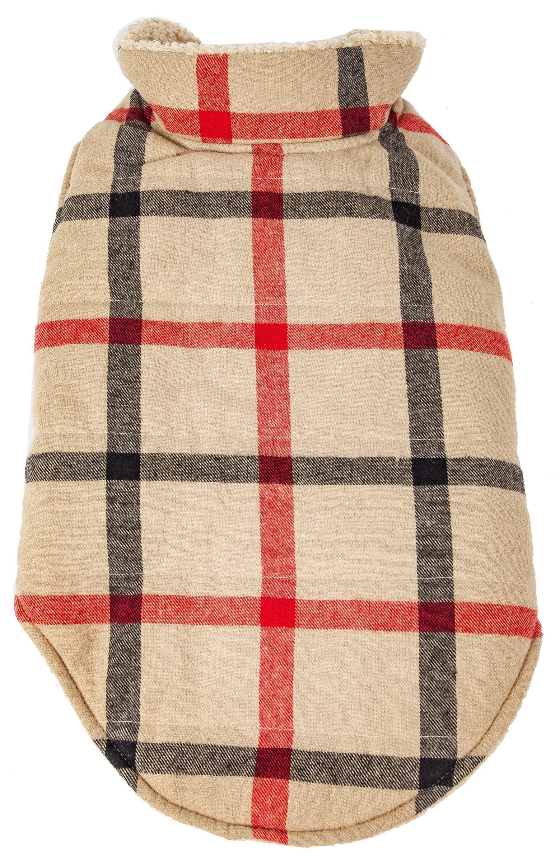 Pet Life®  'Allegiance' Classical Insulated Plaid Fashion Dog Jacket