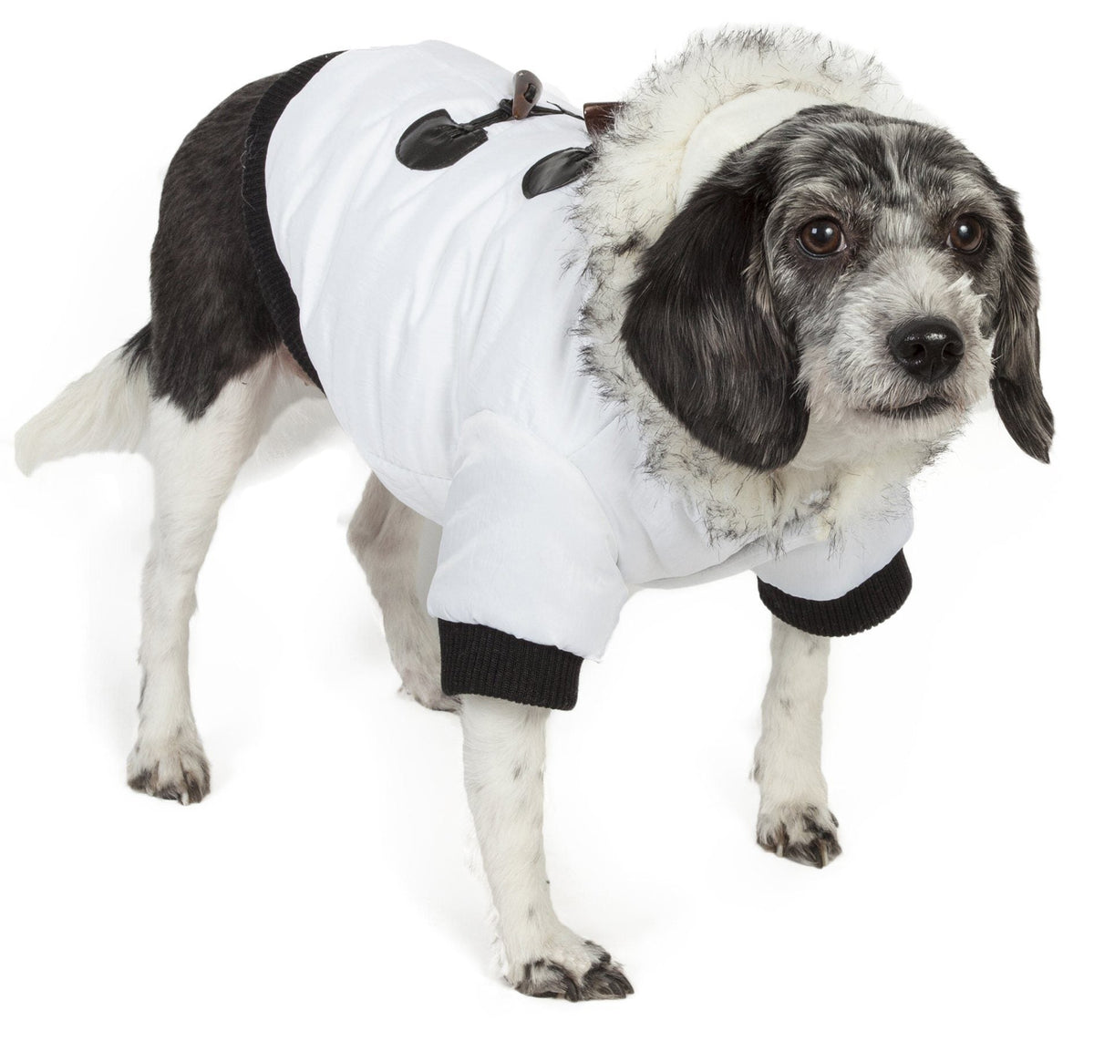 Pet Life® Aspen Winter-White 3M Insulated Fashion Pet Parka Dog Coat