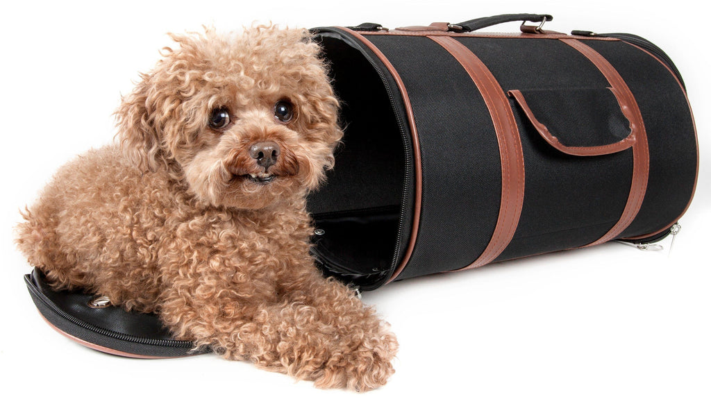 Pet Life® 'Bark Avenue' Cylindrical Airline Approved Fashion Designer Posh Pet Carrier