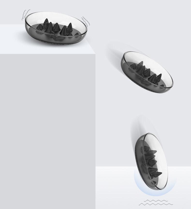 Pet Life® 'Cirlicue' Mountain Shaped Modern Slow Feeding Pet Bowl