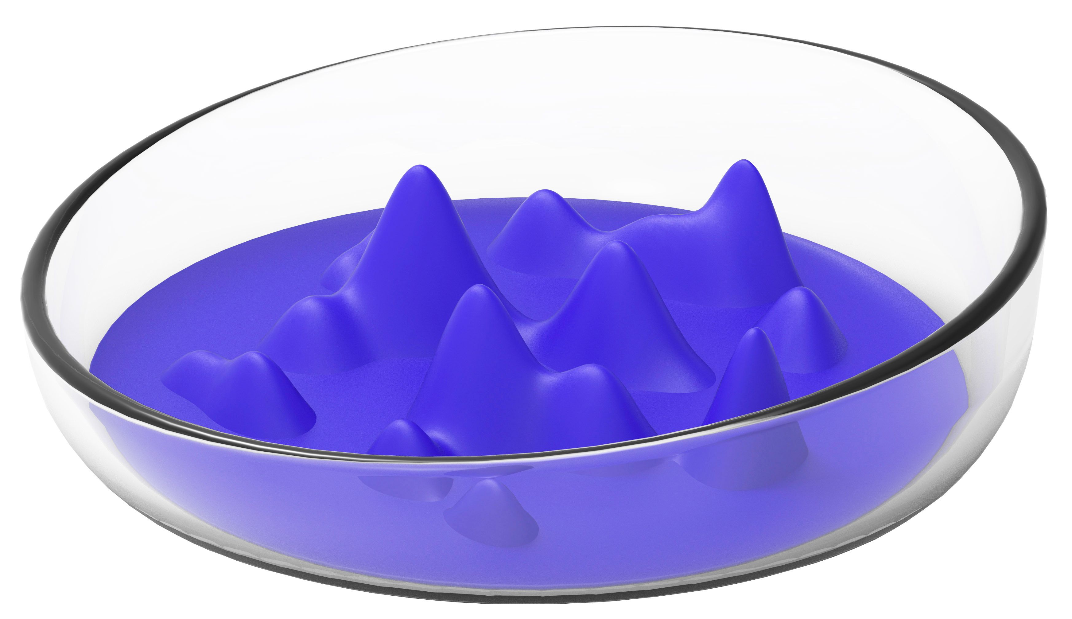 Pet Life® 'Cirlicue' Mountain Shaped Modern Slow Feeding Pet Bowl