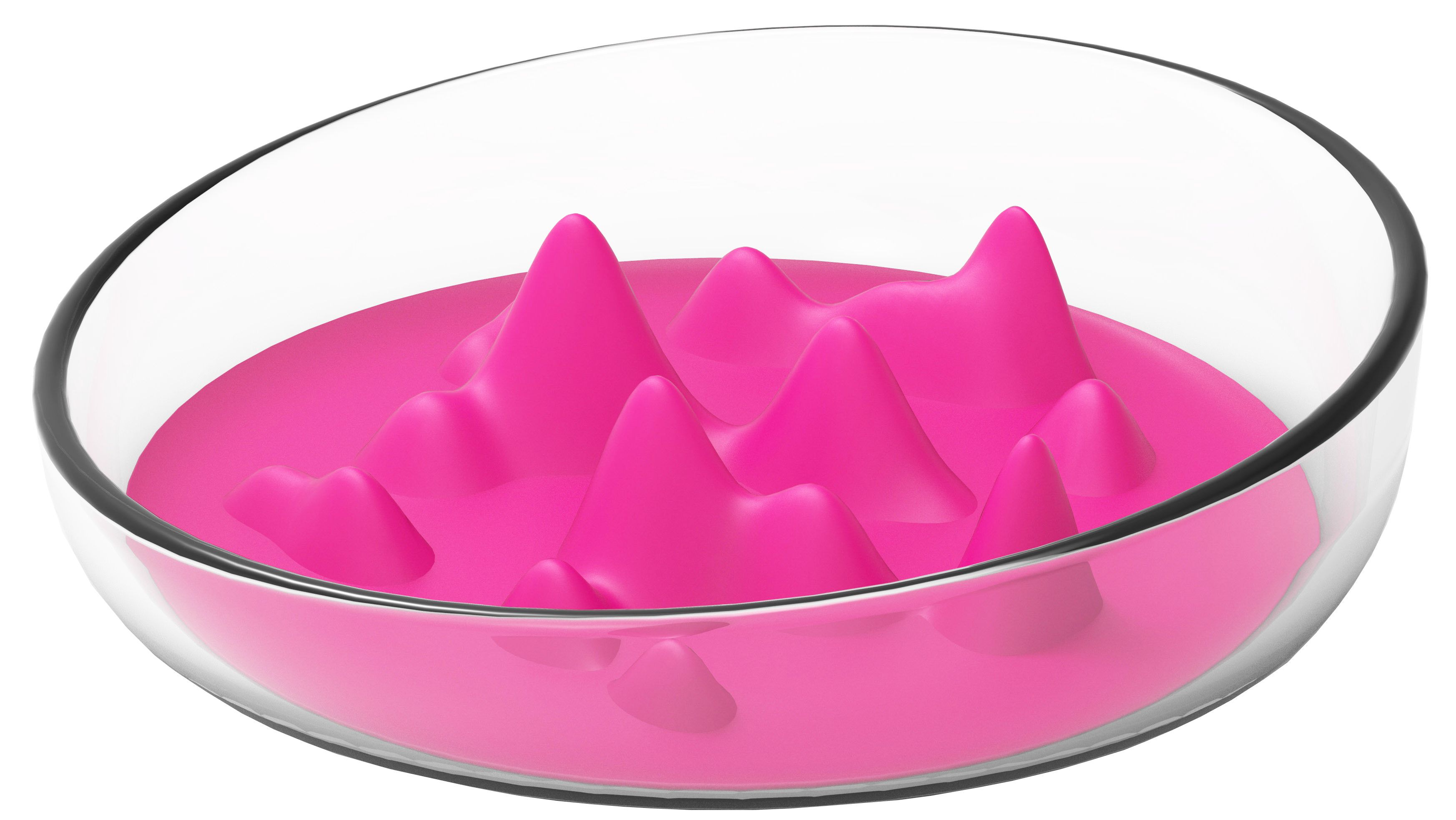 Pet Life® 'Cirlicue' Mountain Shaped Modern Slow Feeding Pet Bowl