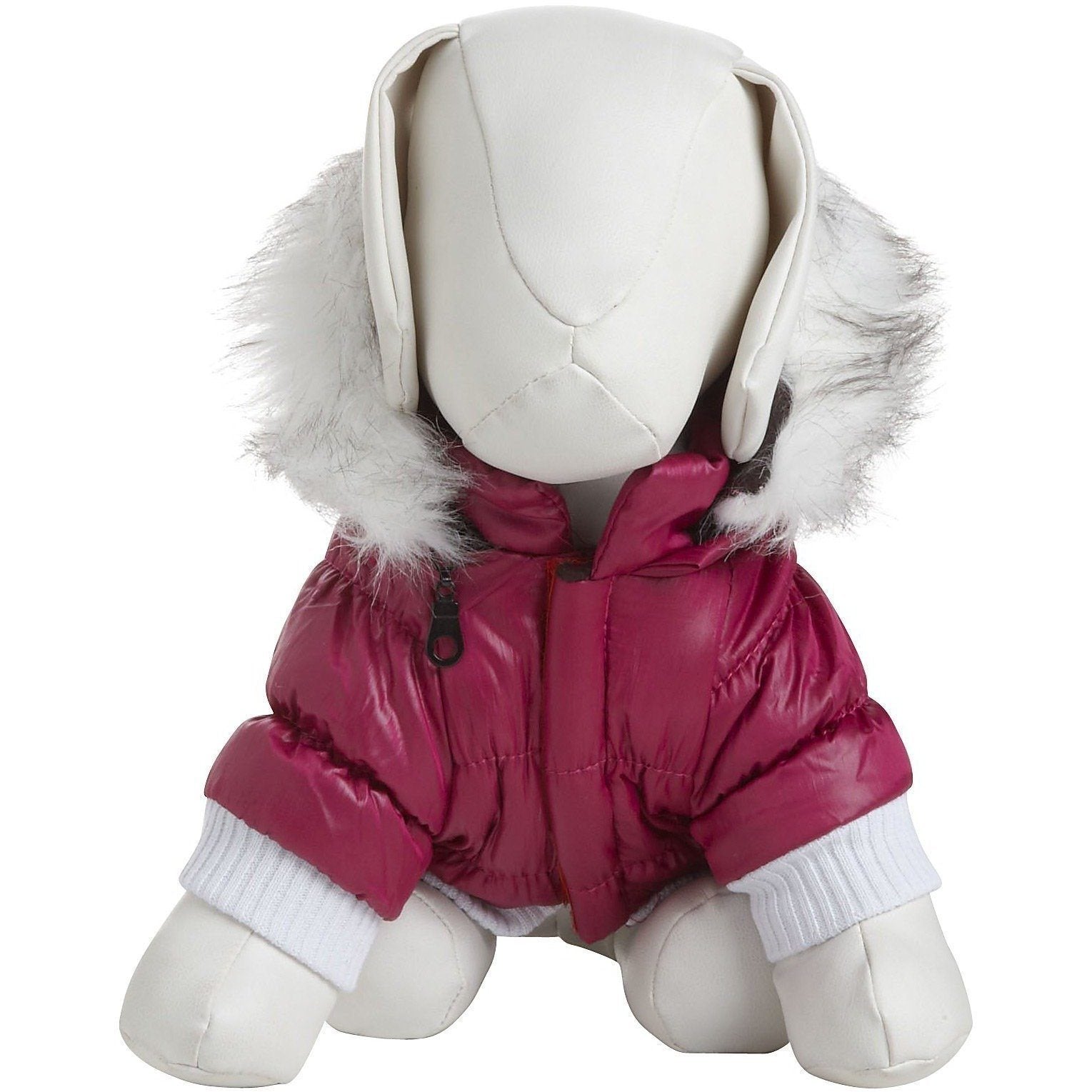 Pet Life® Classic Metallic Fashion 3M Insulated Dog Coat Parka w/ Removable Hood