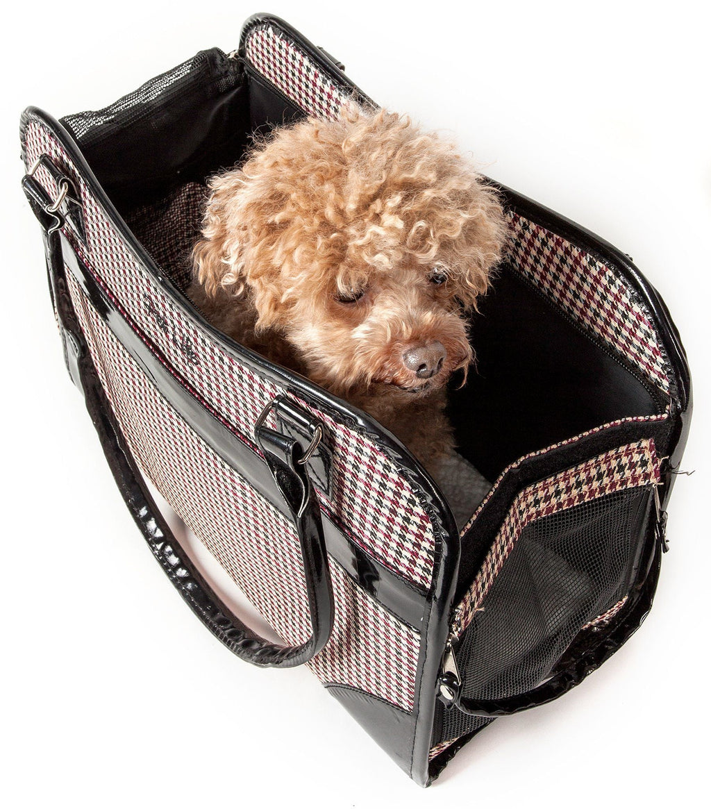 Pet Life® Exquisite Airline Approved Designer Travel Pet Handbag Carrier