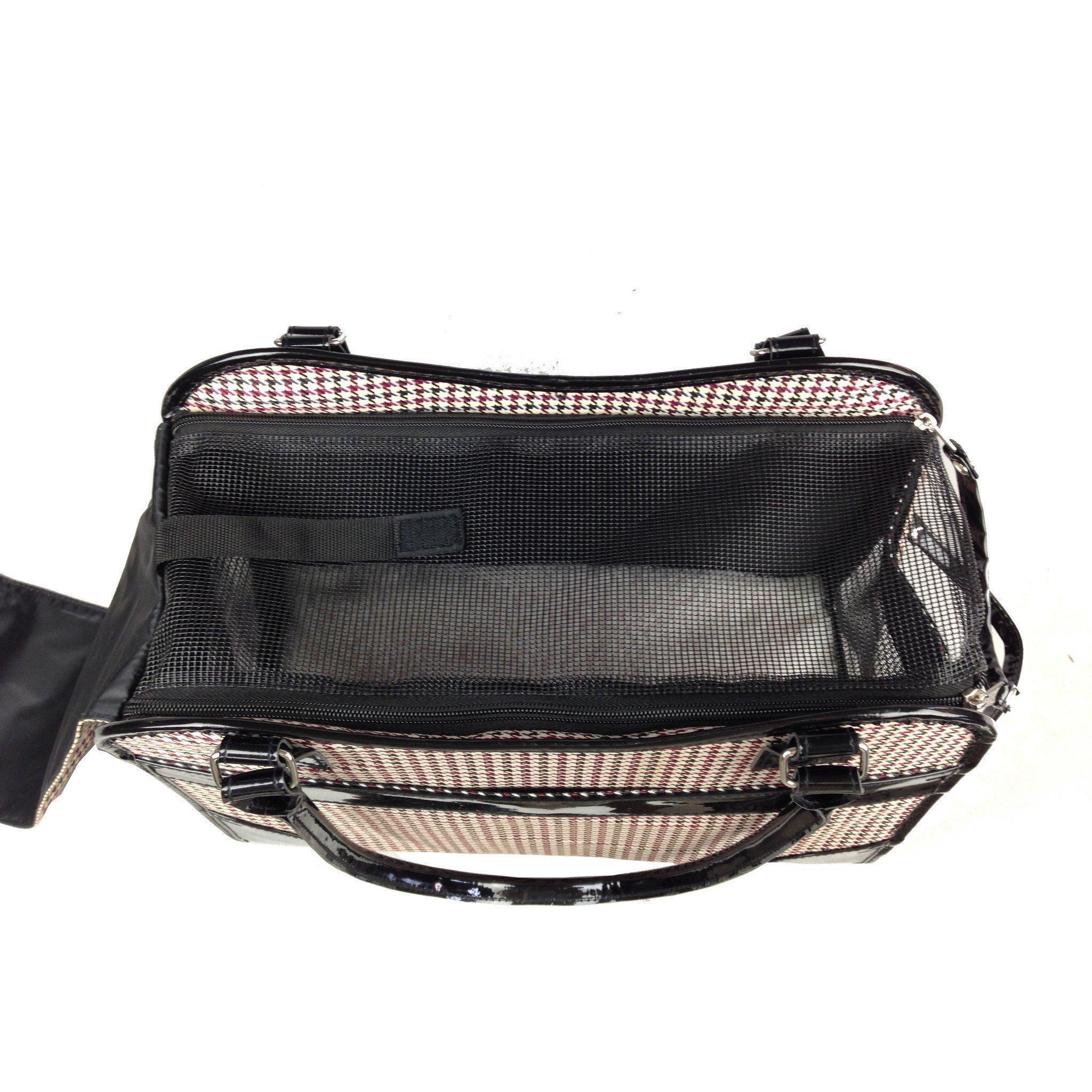Pet Life® Exquisite Airline Approved Designer Travel Pet Handbag Carrier