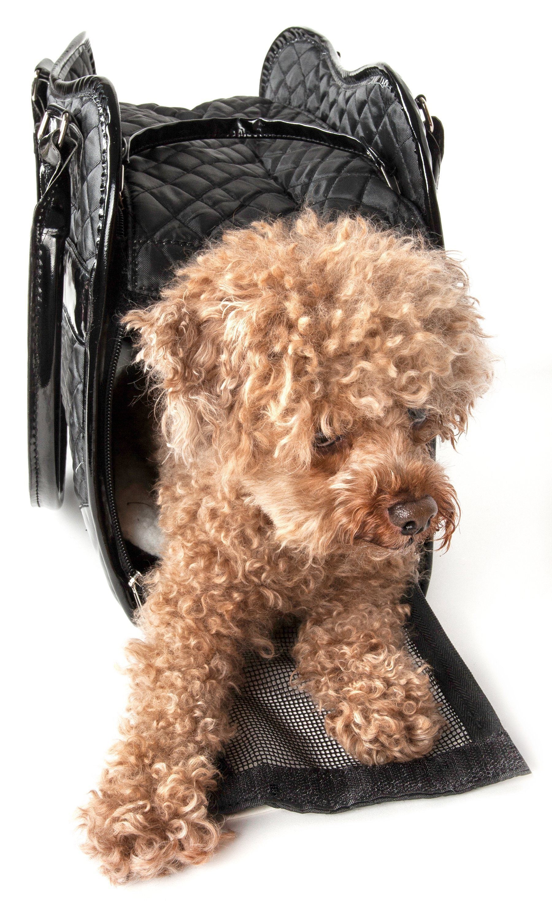 Pet Life® Exquisite Airline Approved Designer Travel Pet Handbag Carrier