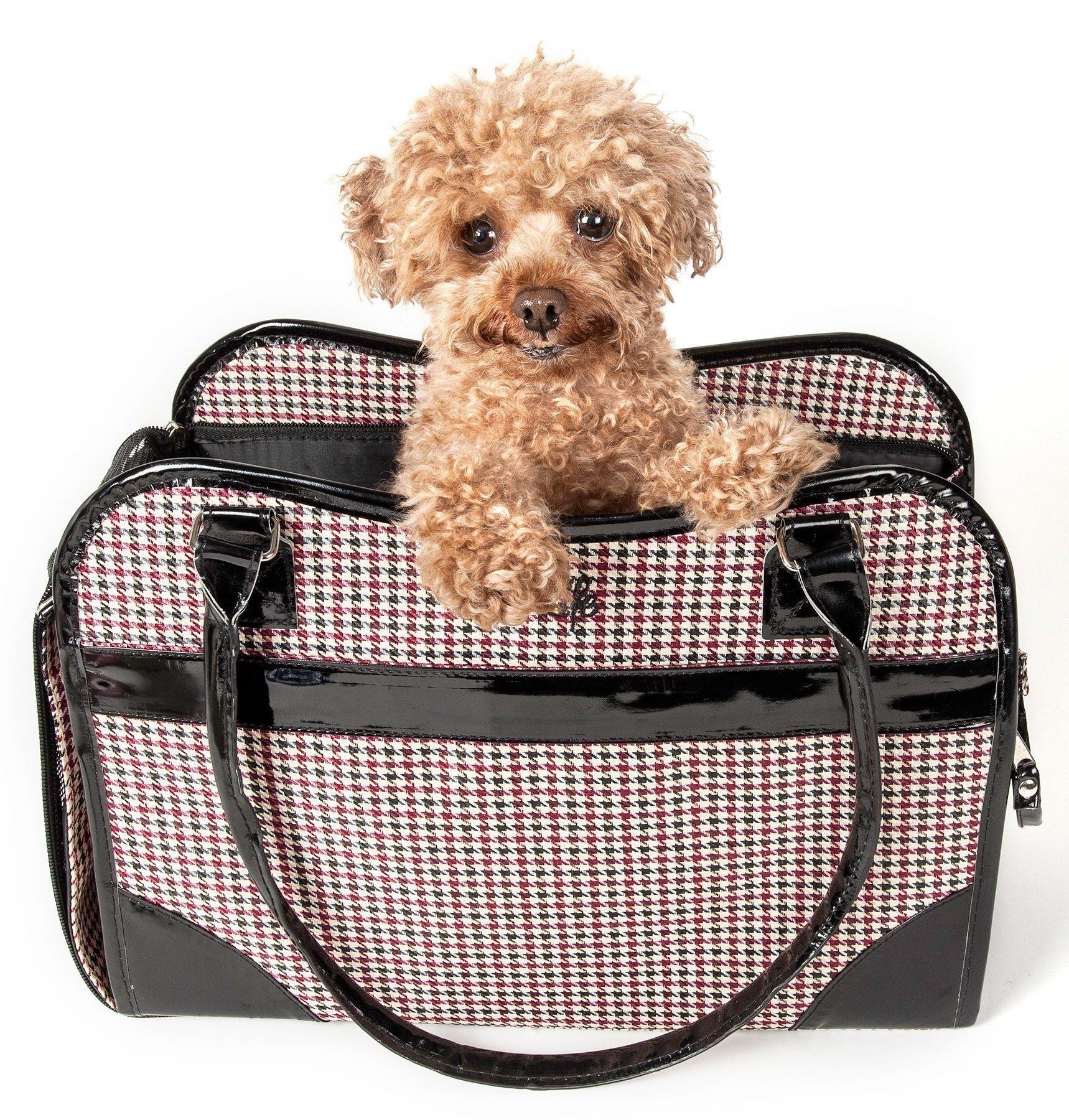Pet Life® Exquisite Airline Approved Designer Travel Pet Handbag Carrier