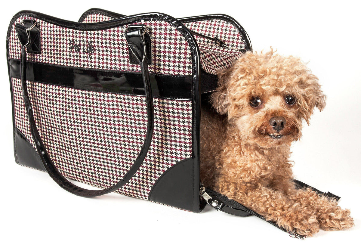 Pet Life® Exquisite Airline Approved Designer Travel Pet Handbag Carrier