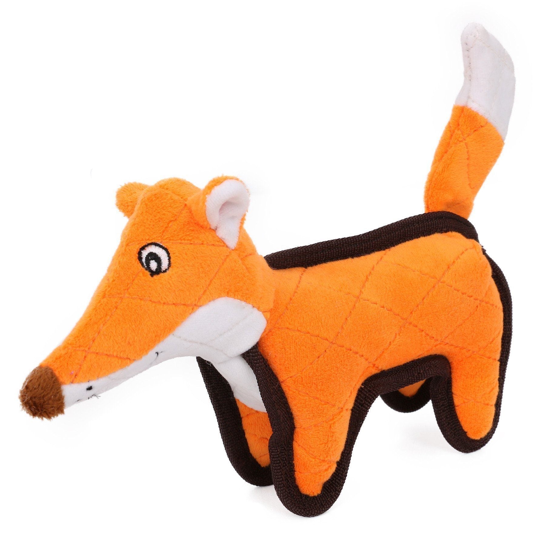 Pet Life® 'Foxy-Tail' Animated Nylon Quilted Squeaker Plush Dog Toy