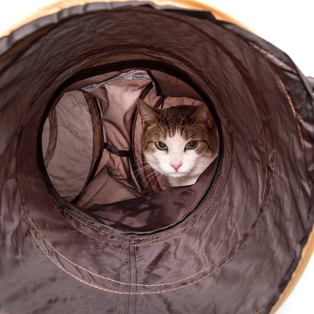 Pet Life® 'Kitting-Go-Seek' Collapsible Folding Travel 3-way Kitty Cat Tunnel