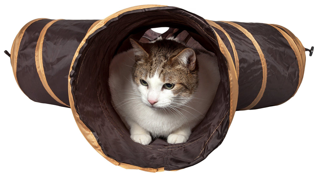 Pet Life® 'Kitting-Go-Seek' Collapsible Folding Travel 3-way Kitty Cat Tunnel