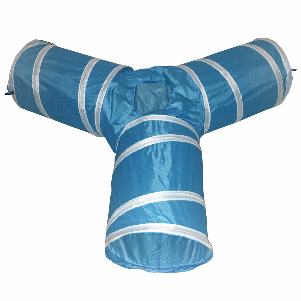 Pet Life® 'Kitting-Go-Seek' Collapsible Folding Travel 3-way Kitty Cat Tunnel