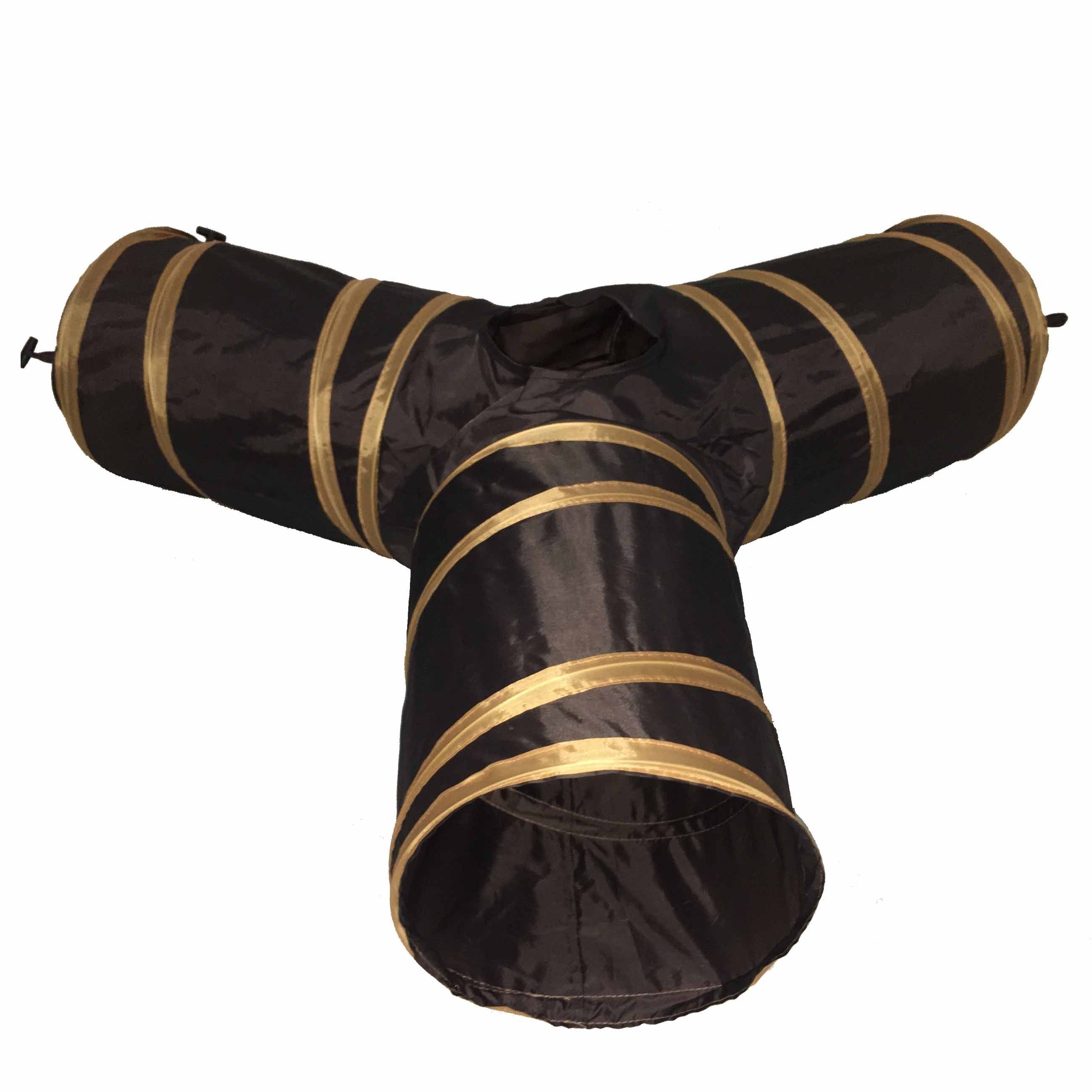 Pet Life® 'Kitting-Go-Seek' Collapsible Folding Travel 3-way Kitty Cat Tunnel