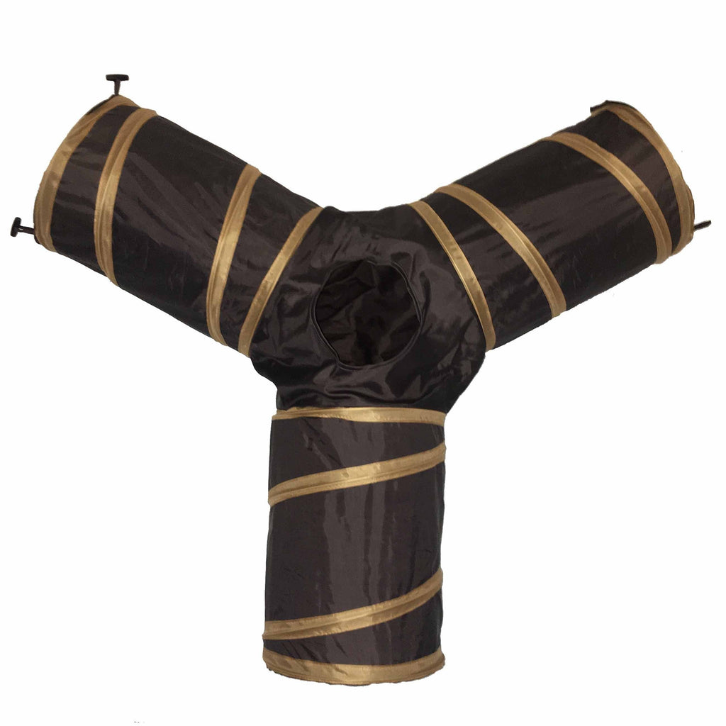 Pet Life® 'Kitting-Go-Seek' Collapsible Folding Travel 3-way Kitty Cat Tunnel