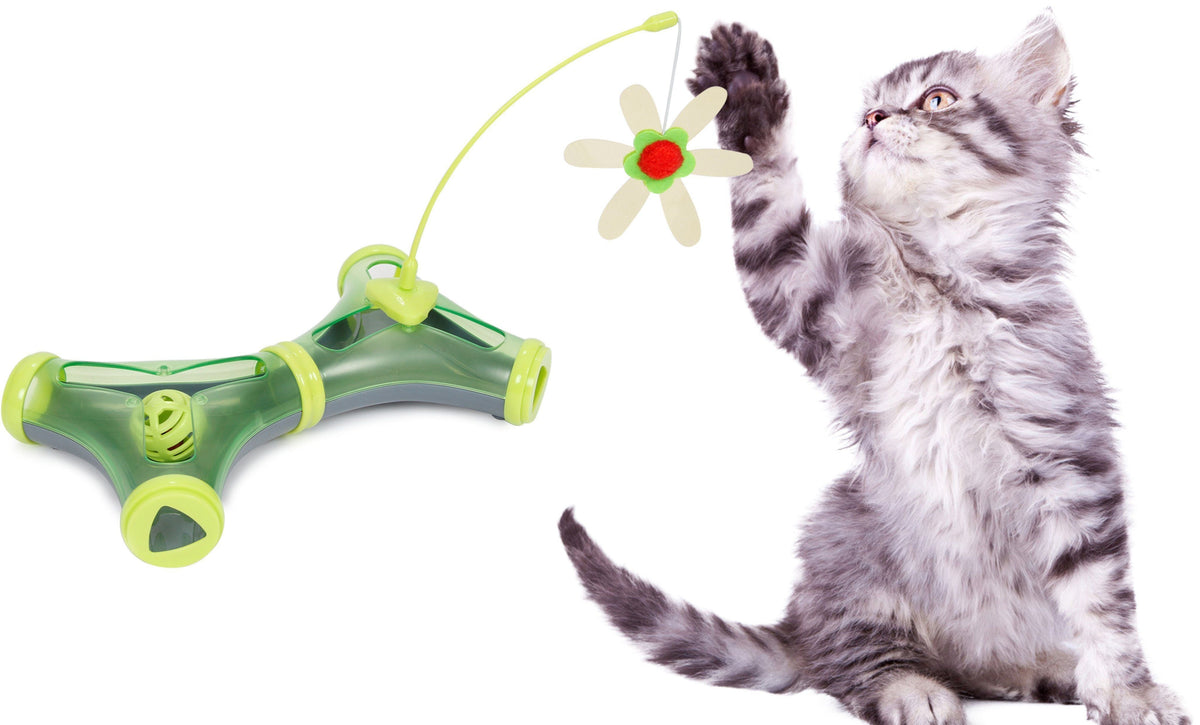 Pet Life ® 'Kitty-Tease' Interactive Teaser Kitty Cat Puzzle Toy