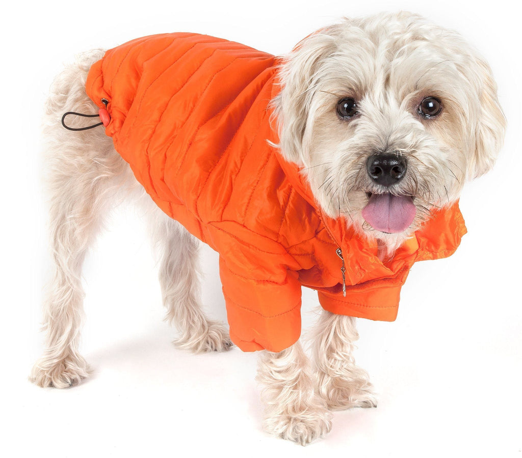 Pet Life® Lightweight Adjustable and Collapsible 'Sporty Avalanche' Dog Coat w/ Pop-out Zippered Hood