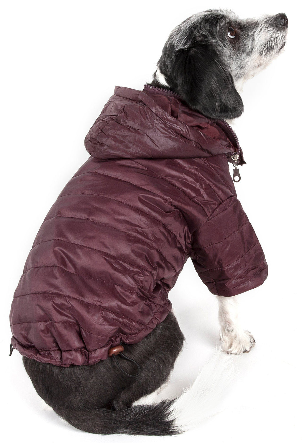 Pet Life® Lightweight Adjustable and Collapsible 'Sporty Avalanche' Dog Coat w/ Pop-out Zippered Hood