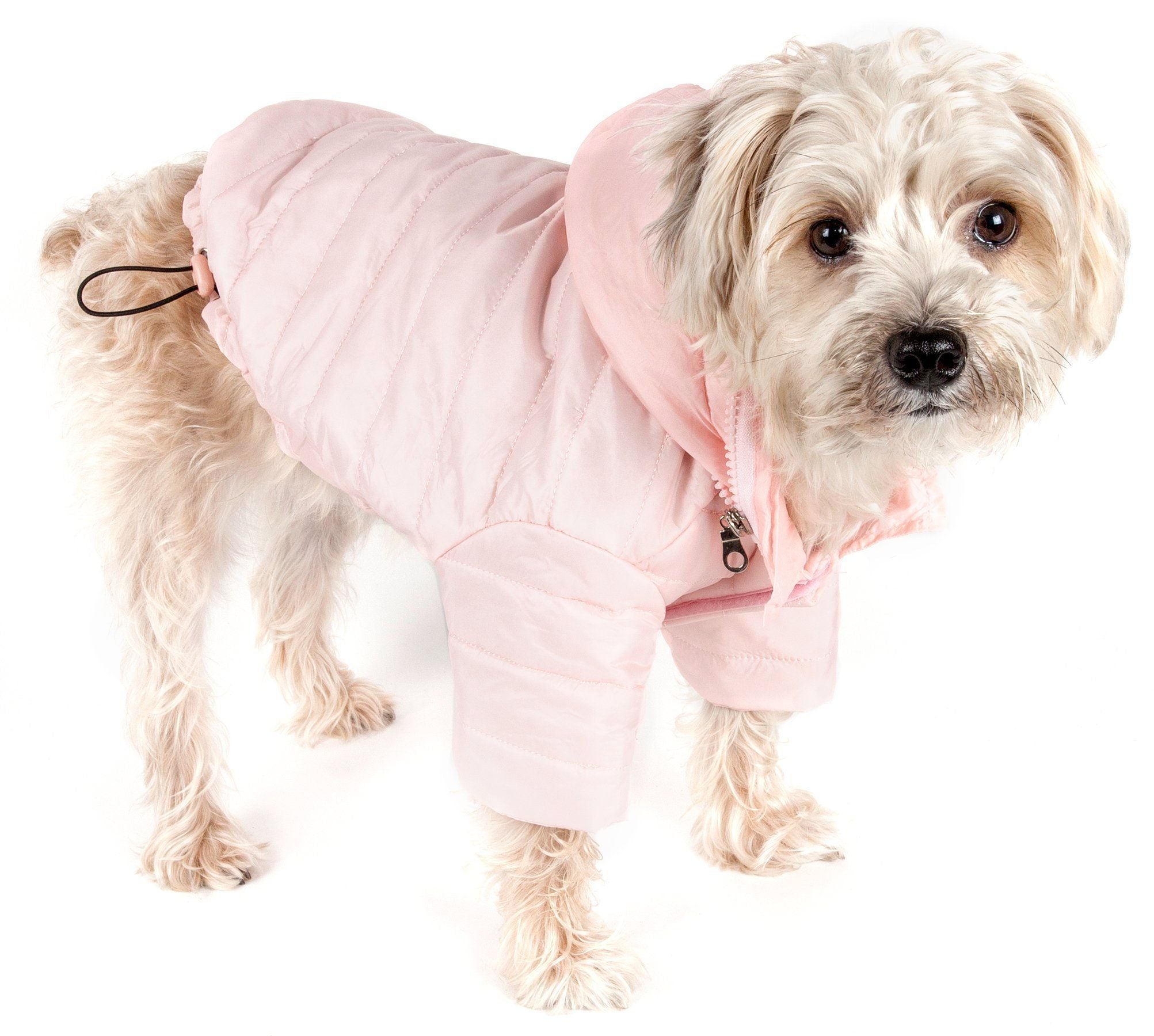 Pet Life® Lightweight Adjustable and Collapsible 'Sporty Avalanche' Dog Coat w/ Pop-out Zippered Hood