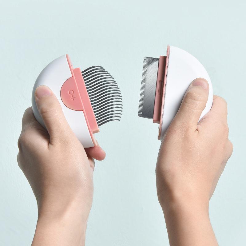 Pet Life® 'LYNX' 2-in-1 Travel Connecting Grooming Pet Comb and De-shedder