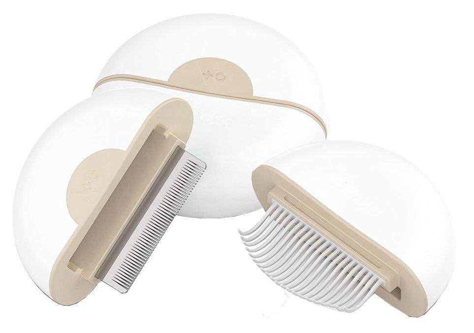 Pet Life® 'LYNX' 2-in-1 Travel Connecting Grooming Pet Comb and De-shedder