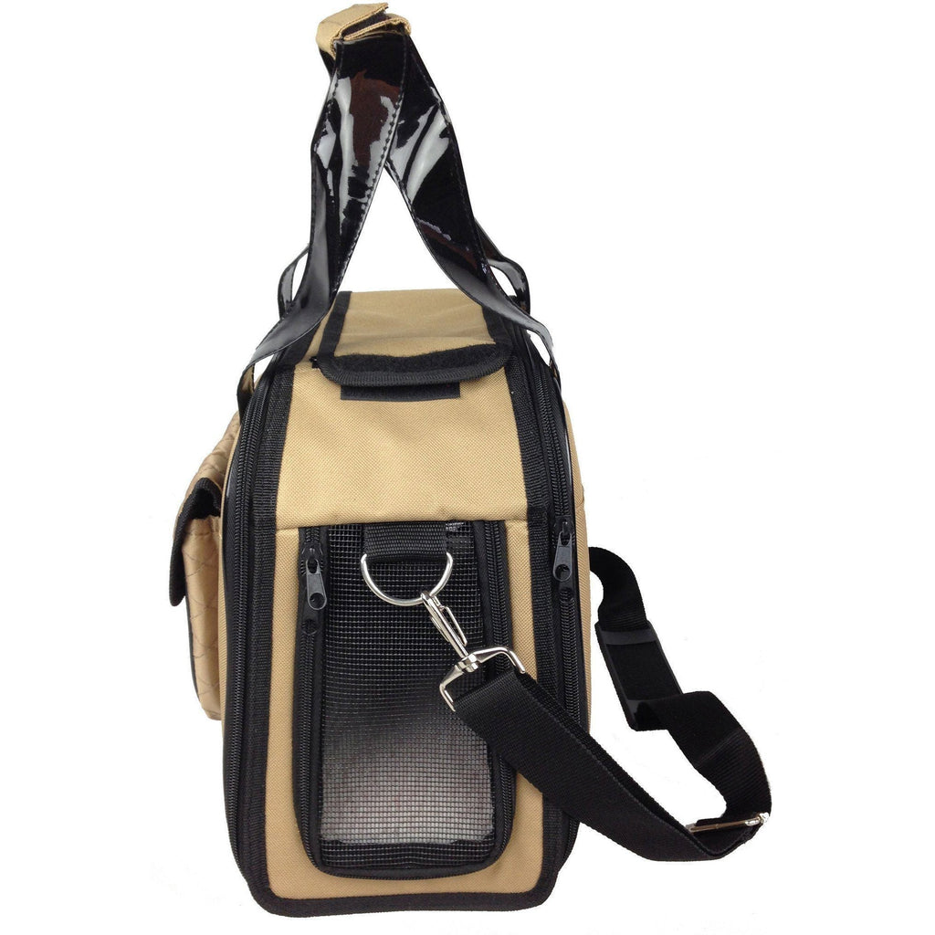 Pet Life® Mystique Airline Approved Fashion Designer Travel Pet Dog Carrier w/ Pouch