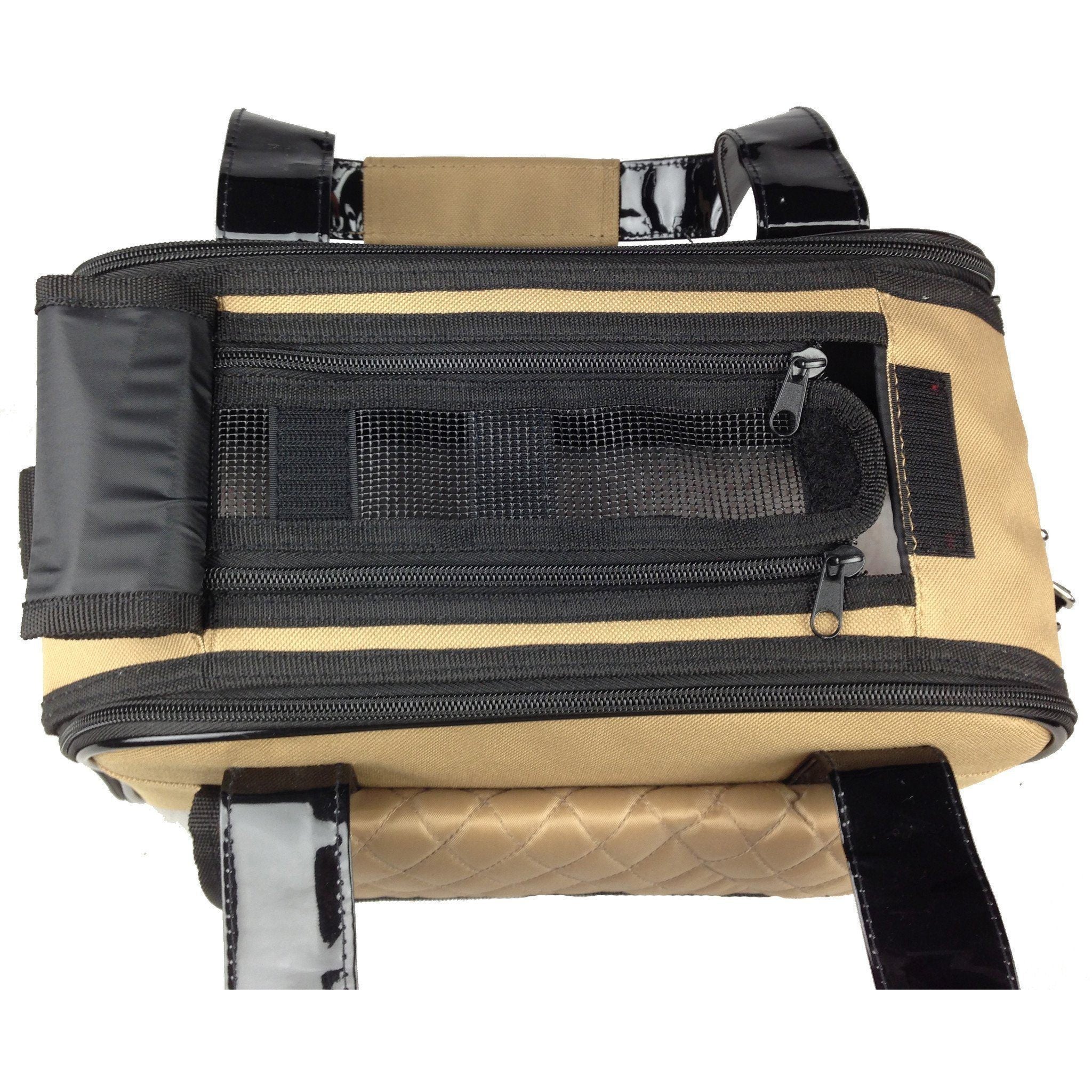 Pet Life® Mystique Airline Approved Fashion Designer Travel Pet Dog Carrier w/ Pouch