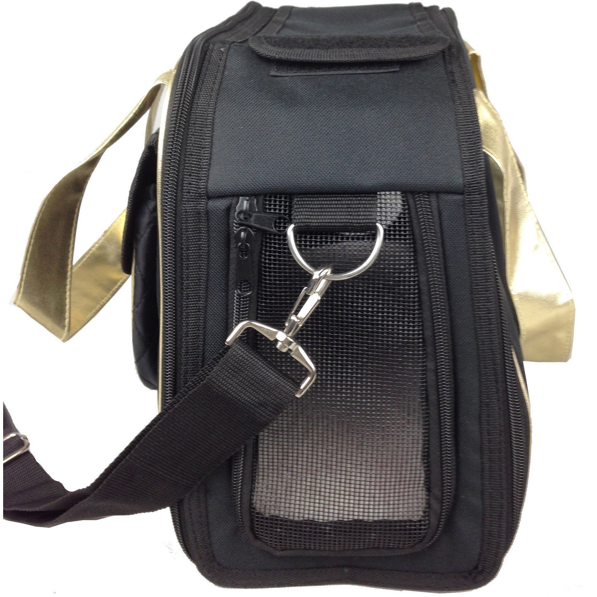 Pet Life® Mystique Airline Approved Fashion Designer Travel Pet Dog Carrier w/ Pouch