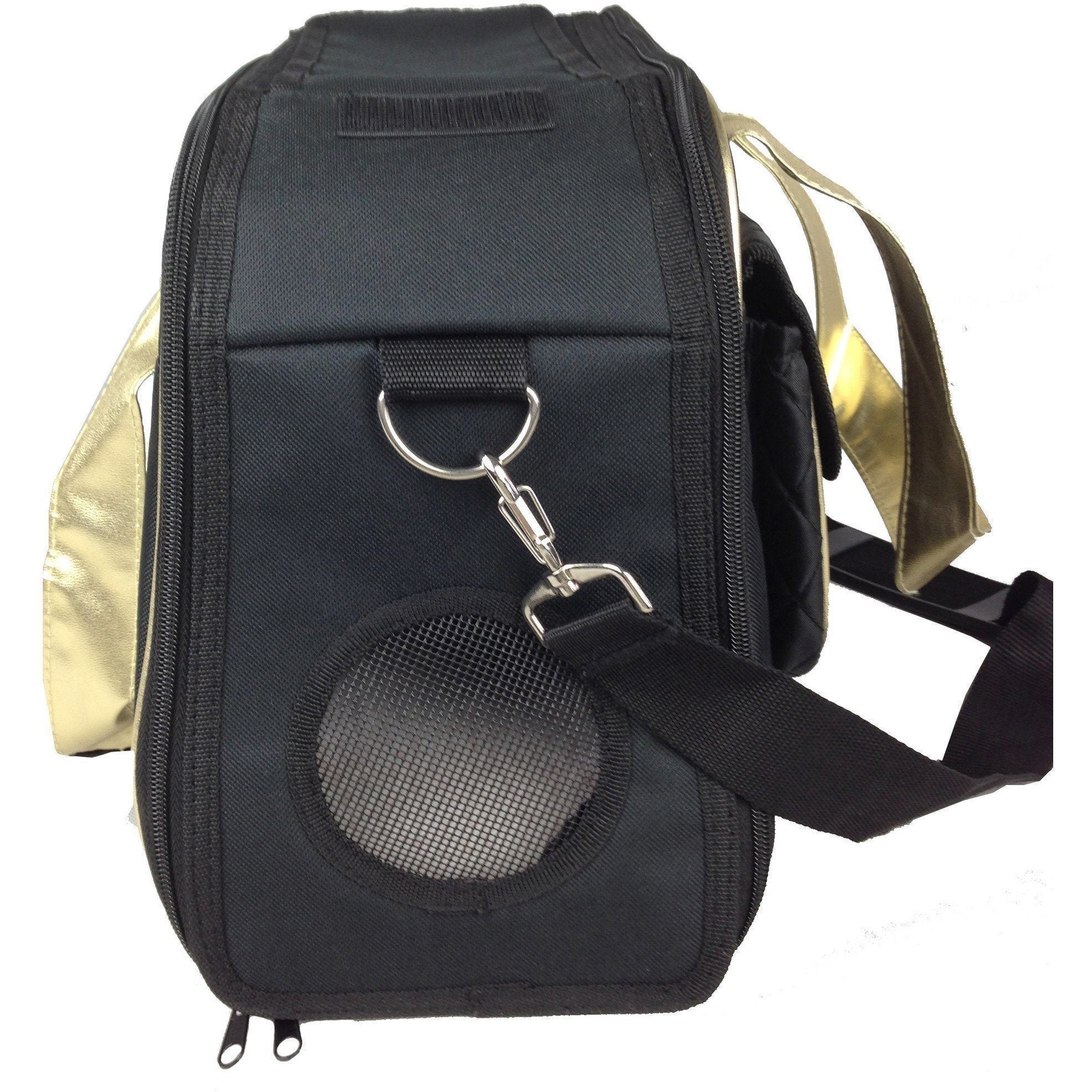 Pet Life® Mystique Airline Approved Fashion Designer Travel Pet Dog Carrier w/ Pouch