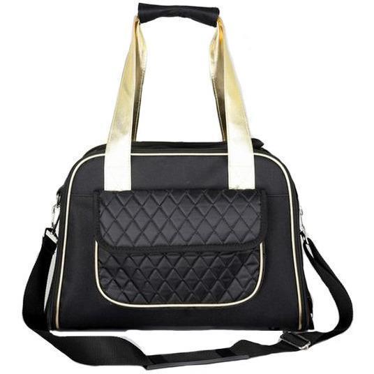 Pet Life® Mystique Airline Approved Fashion Designer Travel Pet Dog Carrier w/ Pouch