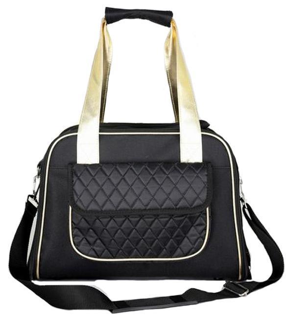 Pet Life® Mystique Airline Approved Fashion Designer Travel Pet Dog Carrier w/ Pouch