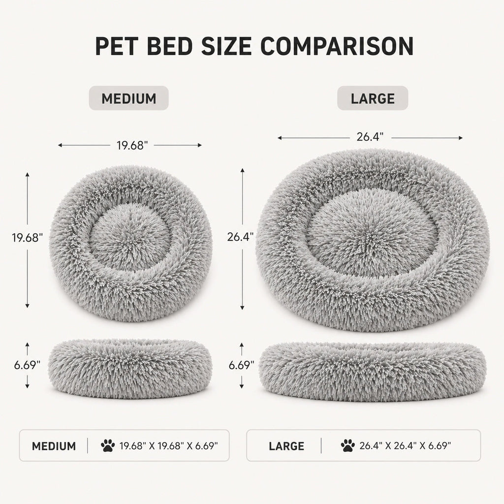 Pet Life® 'Nestler' High-Grade Plush and Soft Rounded Pet Bed