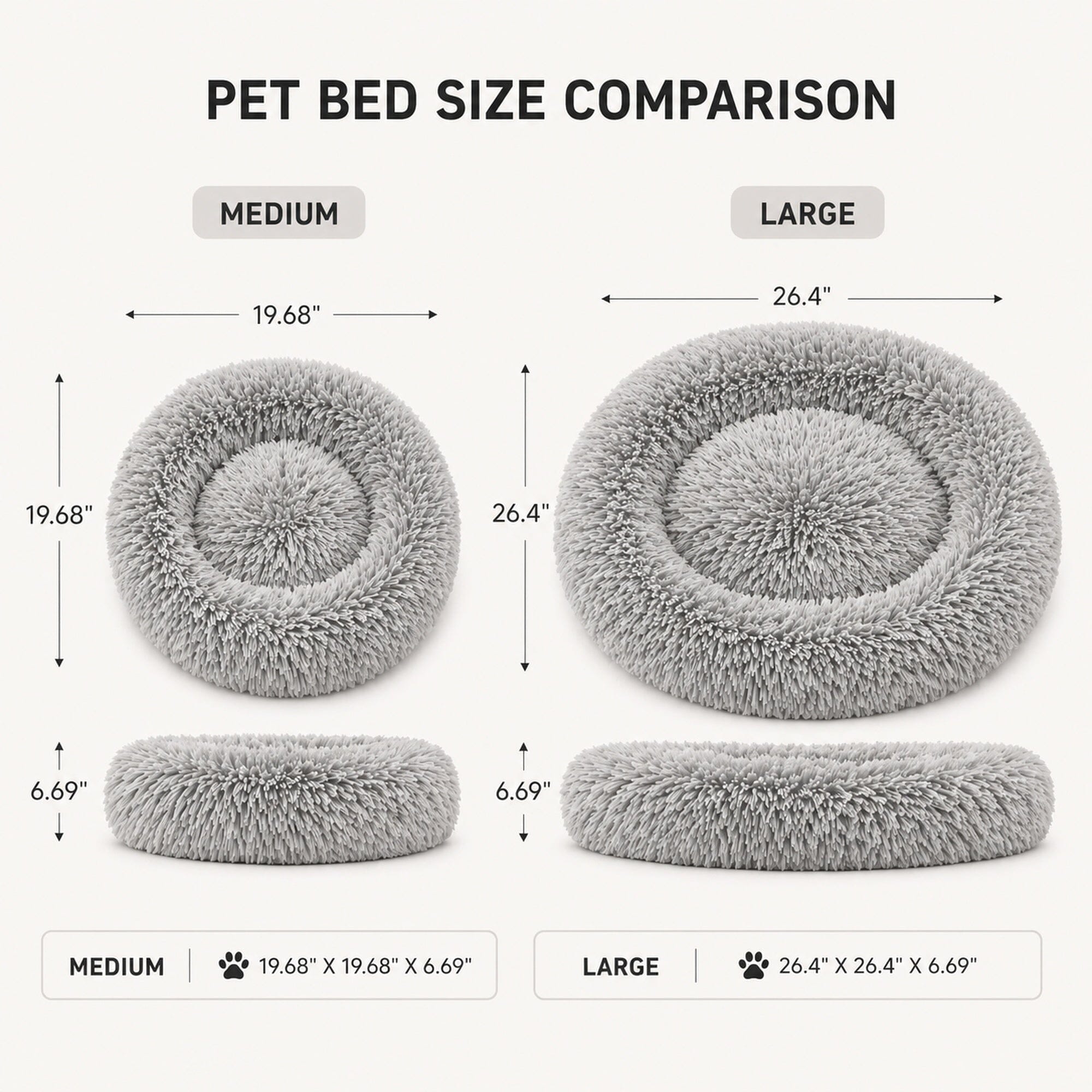 Pet Life® 'Nestler' High-Grade Plush and Soft Rounded Pet Bed