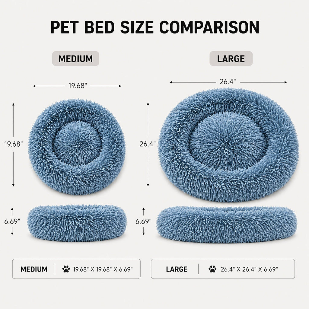 Pet Life® 'Nestler' High-Grade Plush and Soft Rounded Pet Bed