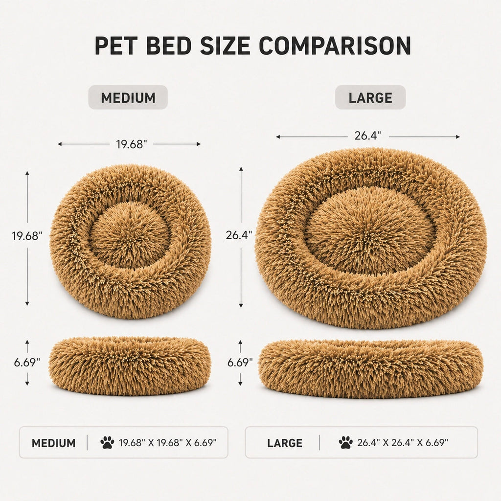 Pet Life® 'Nestler' High-Grade Plush and Soft Rounded Pet Bed