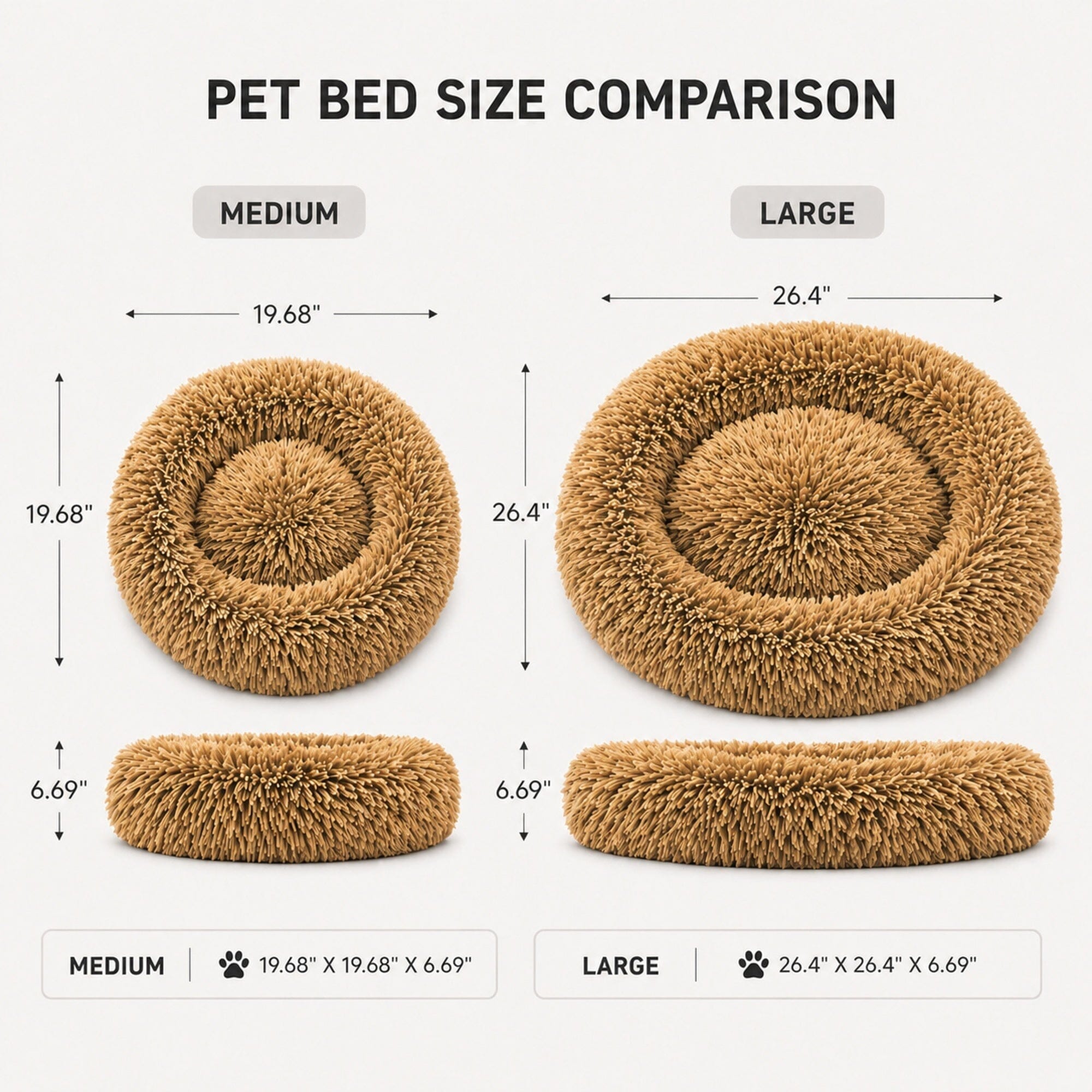 Pet Life® 'Nestler' High-Grade Plush and Soft Rounded Pet Bed