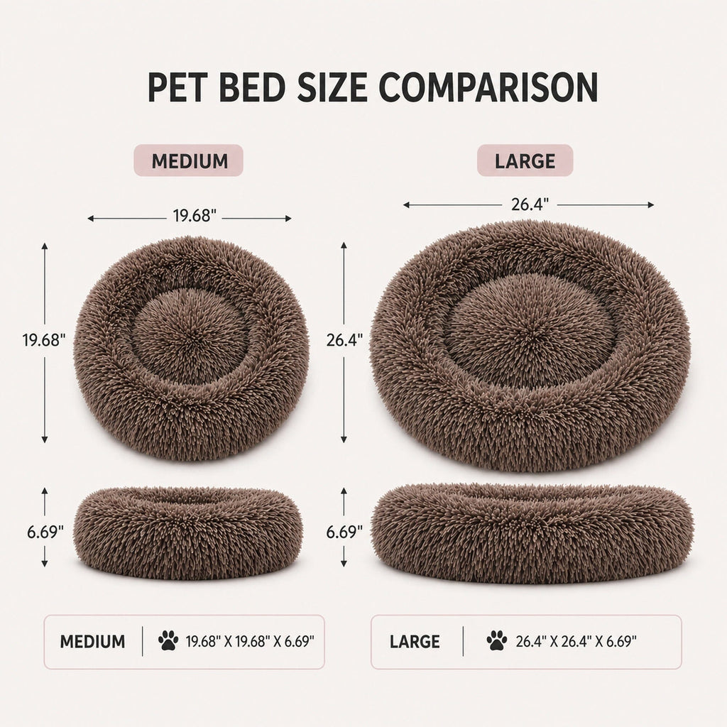 Pet Life® 'Nestler' High-Grade Plush and Soft Rounded Pet Bed