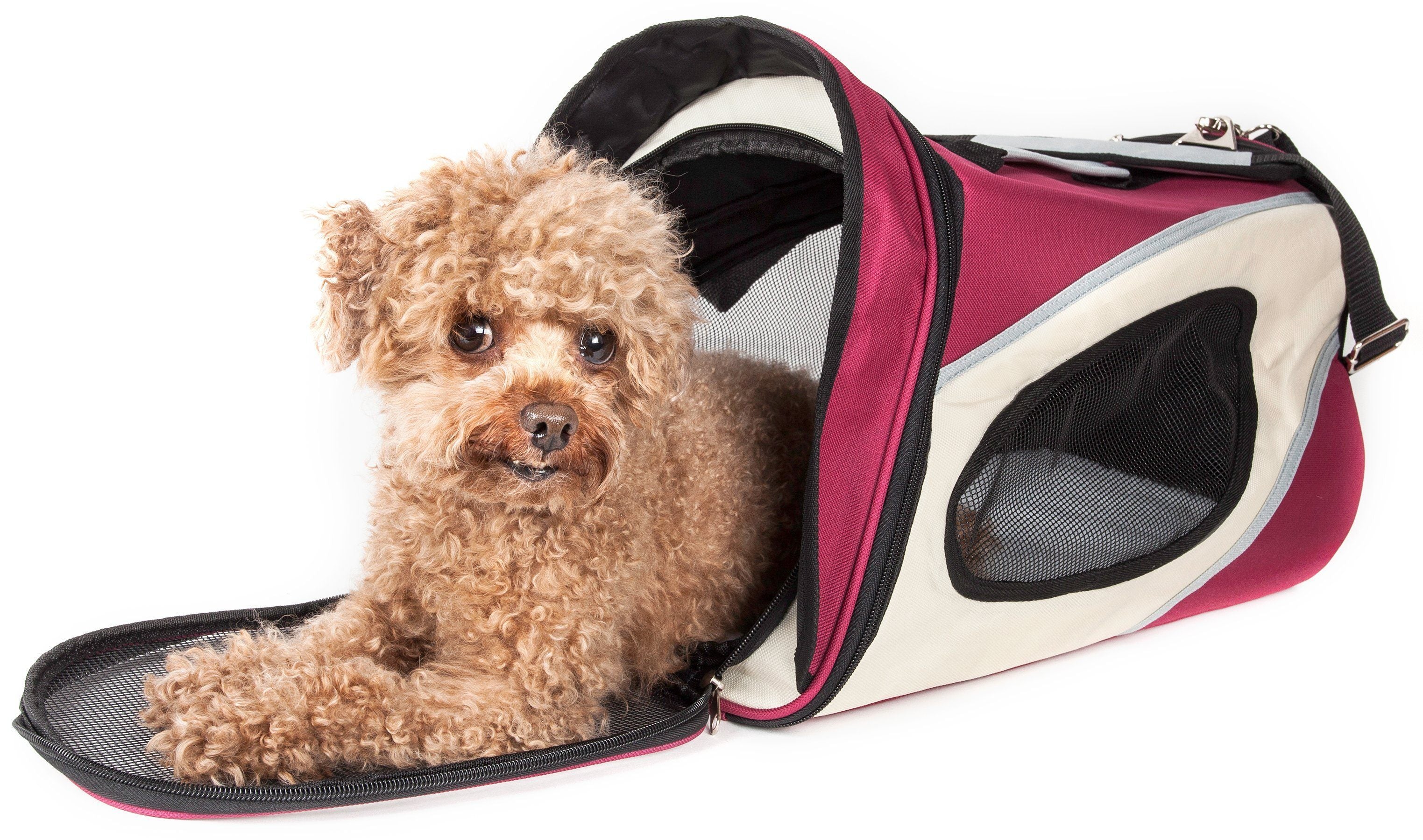 Pet Life® 'Phenom-Air' Airline Approved Collapsible Fashion Designer Pet Dog Carrier