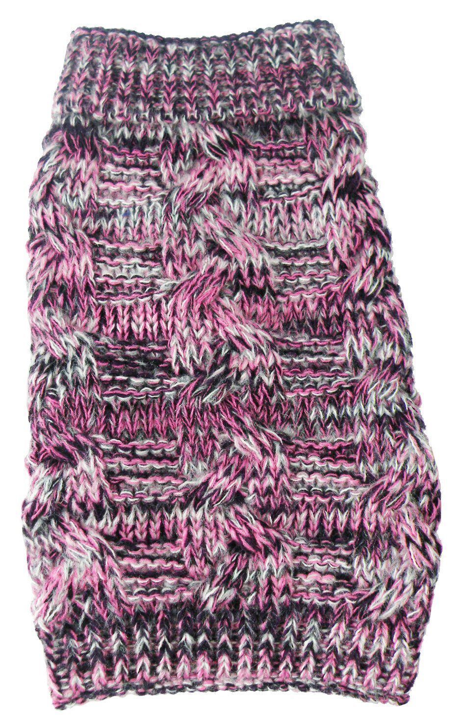 Pet Life ® 'Royal Bark' Heavy Cable Knitted Designer Fashion Dog Sweater