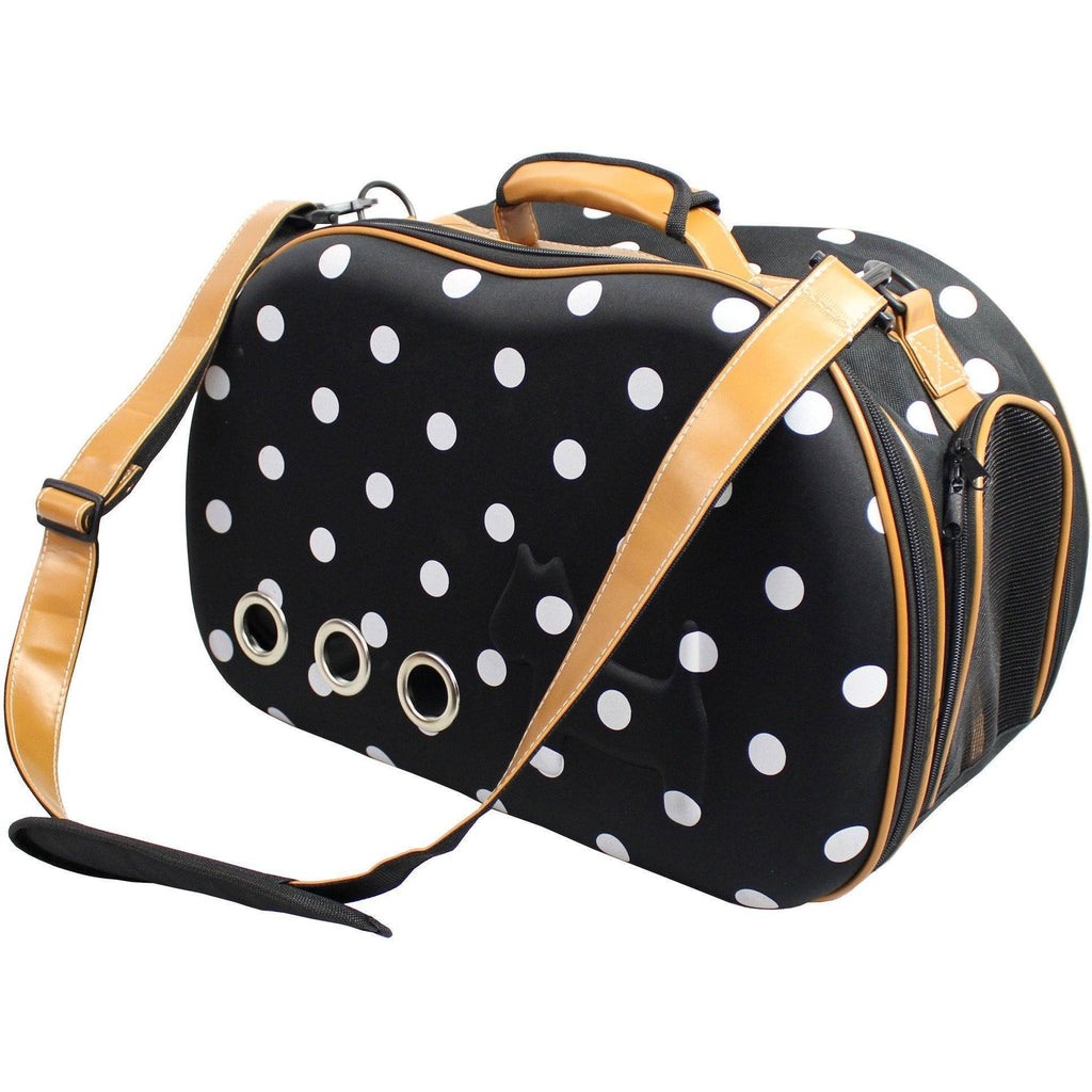 Pet Life® 'Venta-Shell' Airline Approved Perforated Dotted Collapsible Pet Carrier Crate