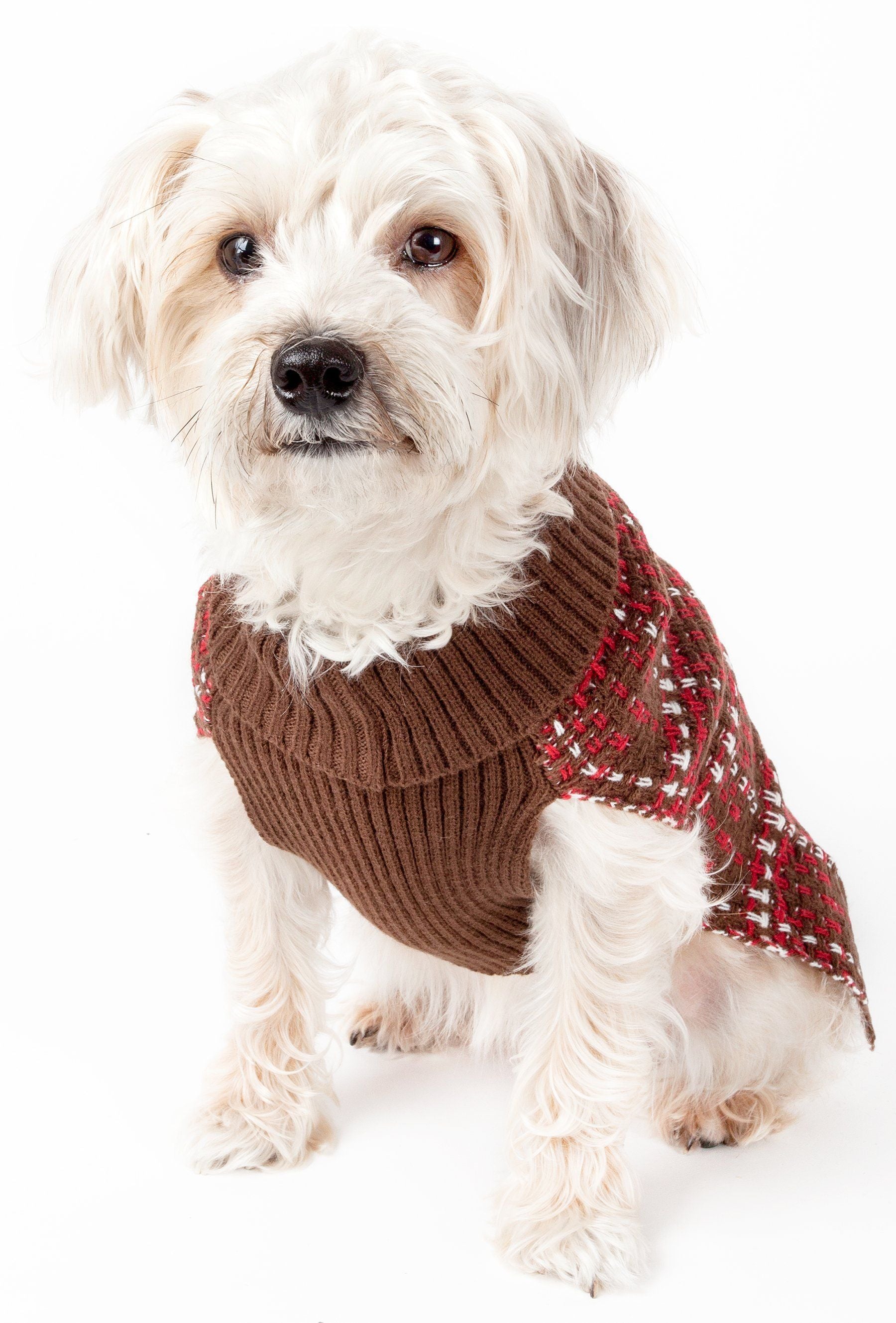 Pet Life® Vintage Symphony Static Fashion Knitted Designer Dog Sweater
