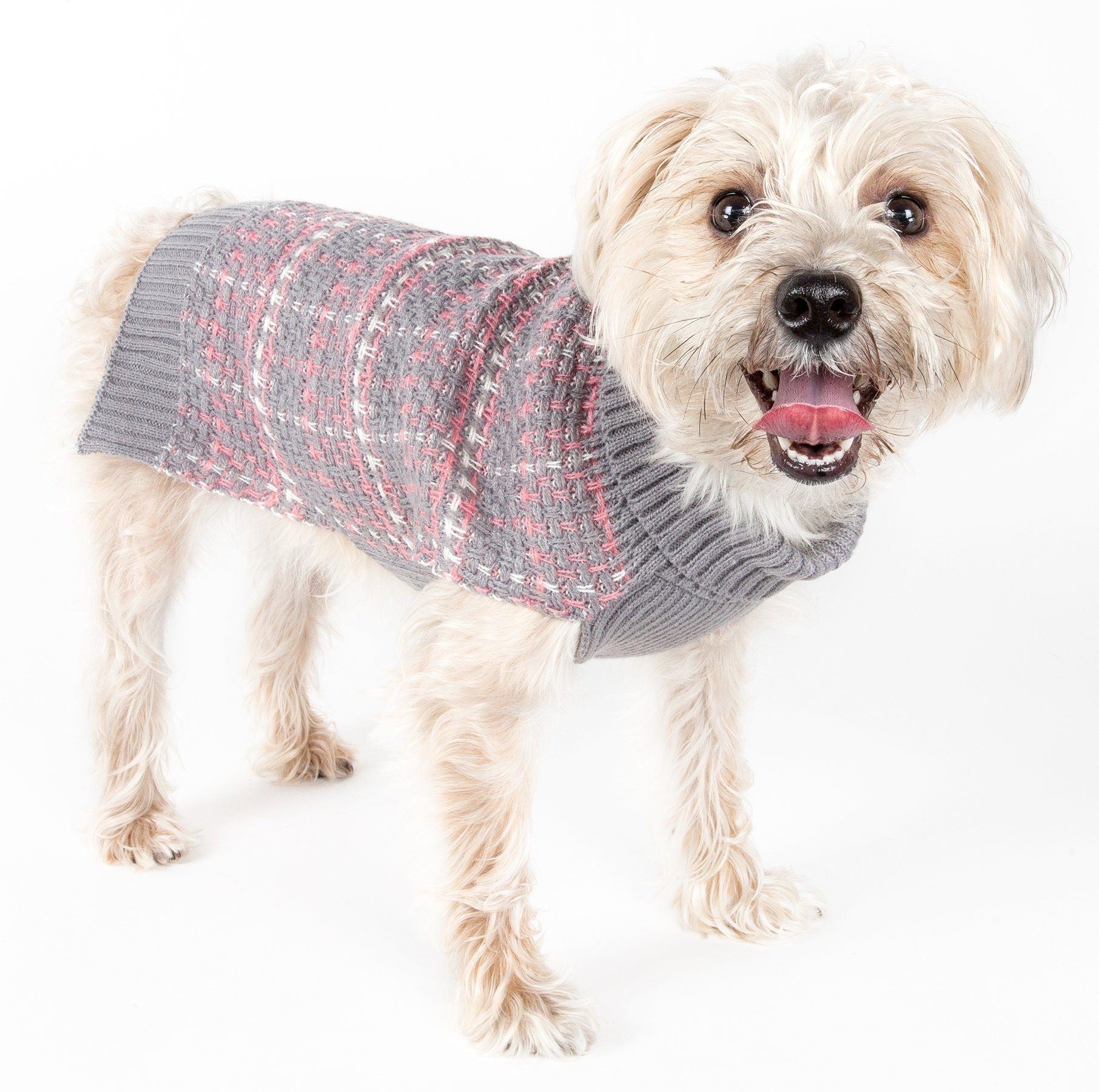 Pet Life® Vintage Symphony Static Fashion Knitted Designer Dog Sweater