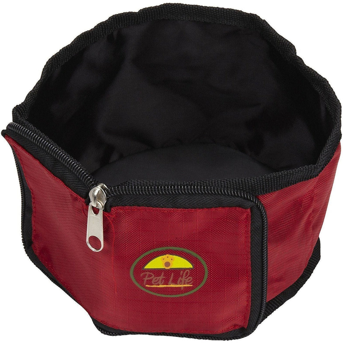 Pet Life® Wallet Folding Waterproof Zippered Folding Pet Travel Cat and Dog Bowl