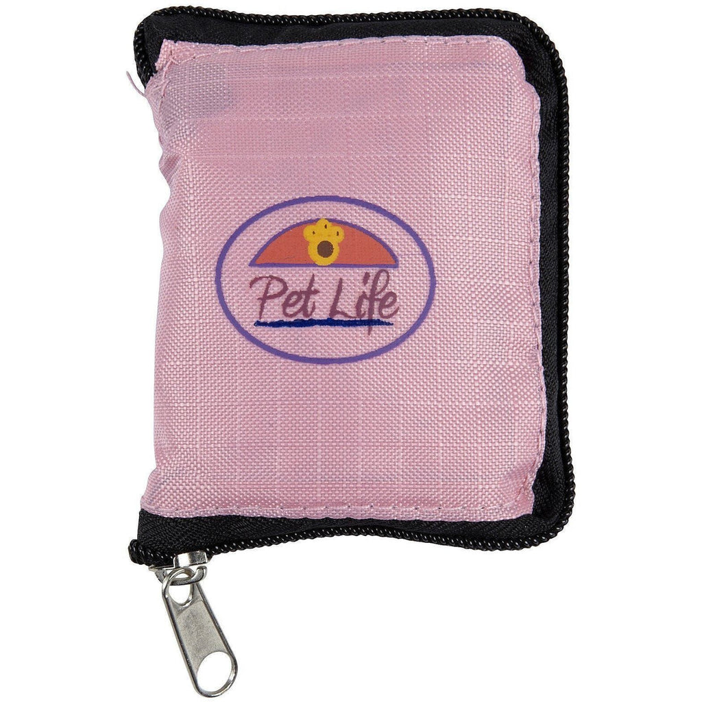 Pet Life® Wallet Folding Waterproof Zippered Folding Pet Travel Cat and Dog Bowl