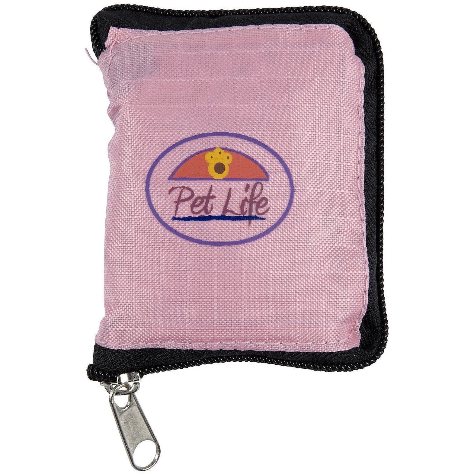 Pet Life® Wallet Folding Waterproof Zippered Folding Pet Travel Cat and Dog Bowl