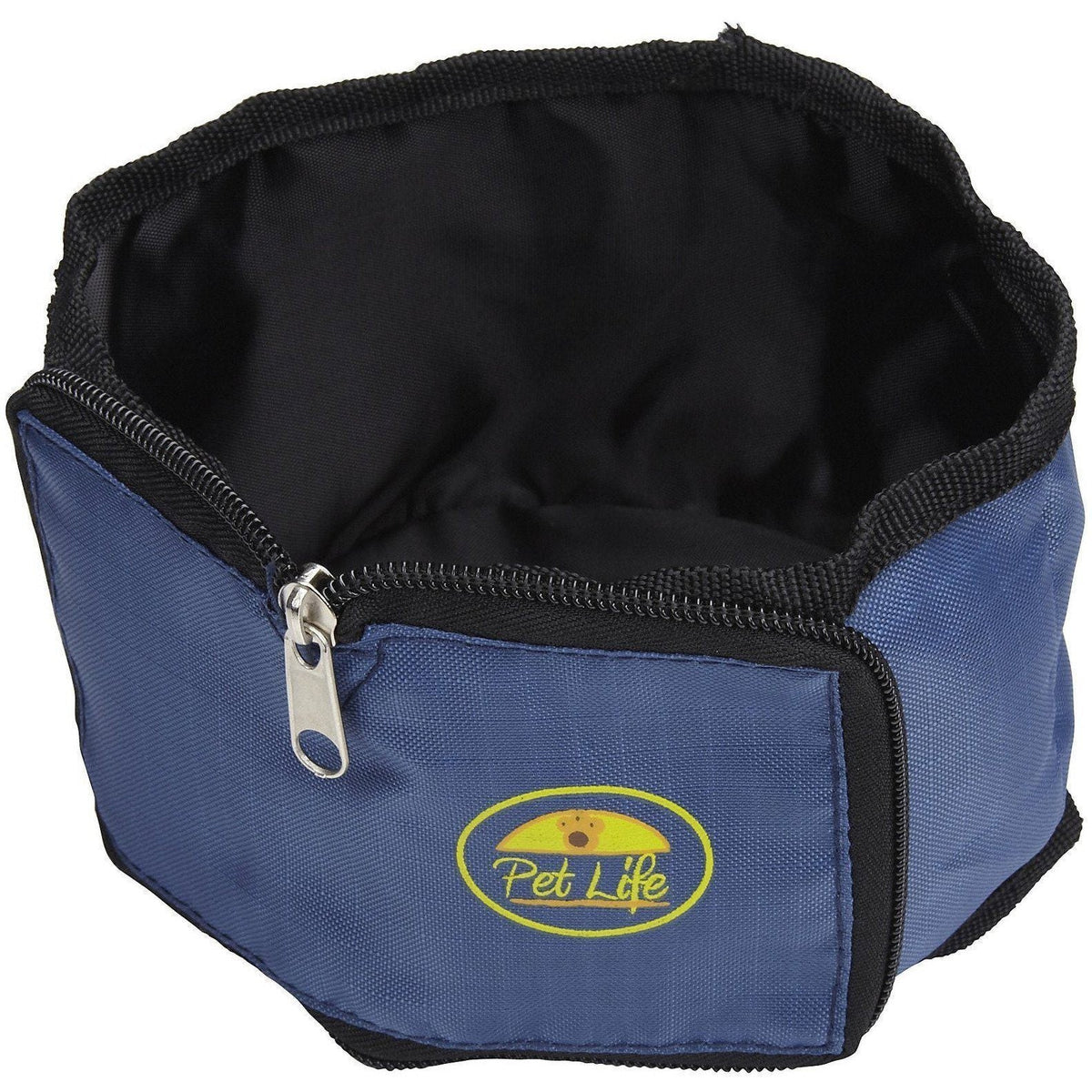 Pet Life® Wallet Folding Waterproof Zippered Folding Pet Travel Cat and Dog Bowl